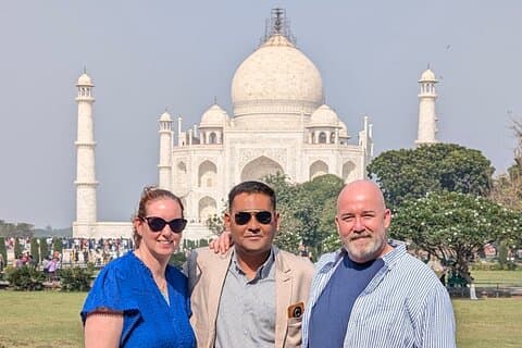 Taj Mahal Sunrise og Agra Fort privat guidet tur