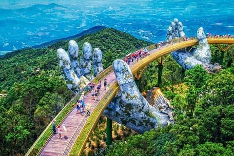 Hoi An: Golden Bridge, Lady Buddha, Marble Mt & Am Phu Cave