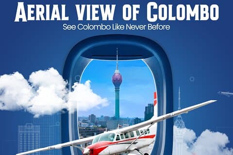 Colombo Sky Tour – 30 minuters naturskön flygning över Sri Lanka