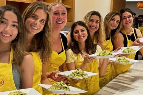本格的なタリアテッレ・アル・ペスト