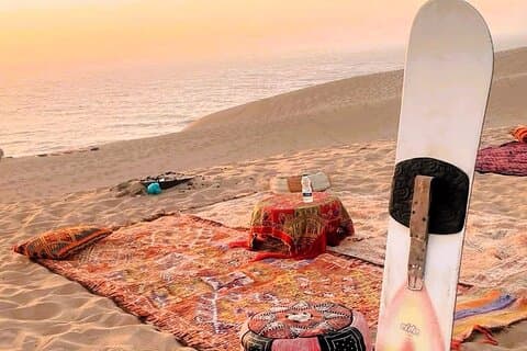 Agadir Dunes at Sunset: Sandboarding & BBQ