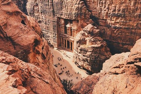 2-daagse privétour Petra Wadi Rum Camping en Dode Zee