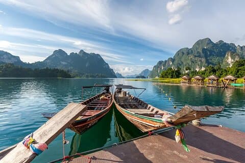 Khao Sok & Bamboo Rafting + Monkey Temple: 1 Day Tour