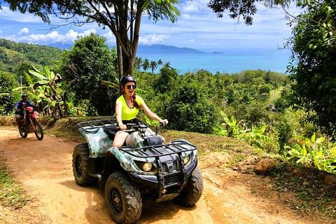 ATV Jungle Ride med Hin Lad Vandfald Besøg fra Koh Samui