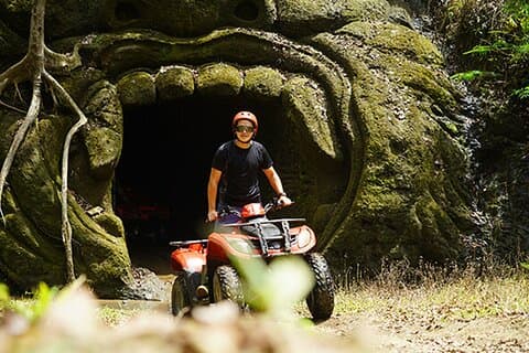 Gorilla Face Cave Jungle og Waterfall med ATV Quad Bike