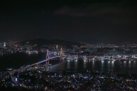 Escursione notturna con la migliore vista sull'oceano a Busan