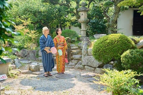 Osaka Kimono Photogenic Tour em Temple Town