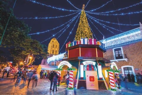 Aftentur i Atlixco, den oplyste landsby