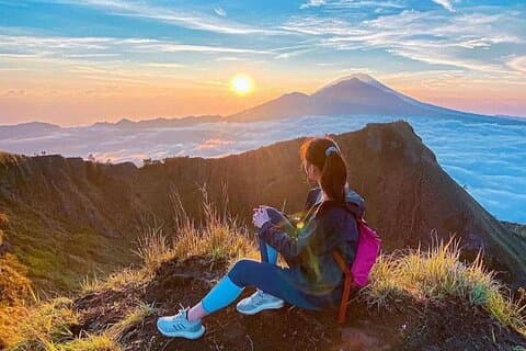 Monte Batur Sunset Trekking e passeio de Jeep com a Primavera Quente