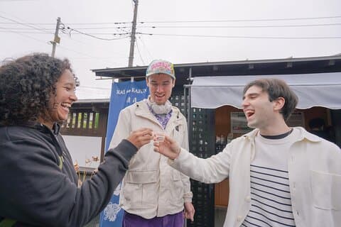 Cultural Lakeside Walk at Mt. Fuji Sake Snacks and Crafts