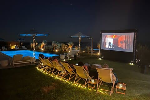 Cinema ao ar livre no Algarve | Private Vila Movie Night Experience