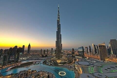 Burj Khalifa på de högsta biljettnivåerna 124 125 och 148