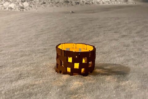 Miniature Brick Art oplevelse i Brick Town nær Sapporo