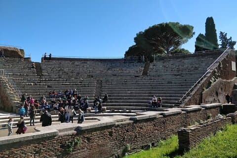 Parc archéologique Ostia Antica avec GELATO Italien