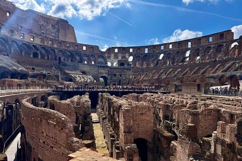 Colosseum Underground og Arena eksklusiv privat tur