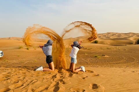 Dubai Desert Safari, Private Car Tour, Camel Ride, Sand-boarding
