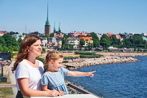Glade familie tur i Helsingfors