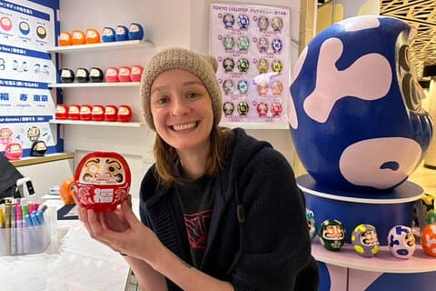 Tokyo: Paint Your Own Daruma - Japanese Good Luck Charm