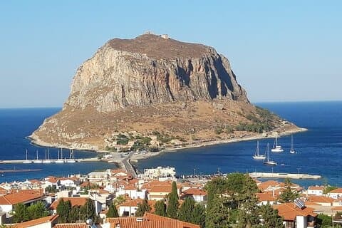 Monemvasia og Ancient Corinth 2-dagers privat overnattingsreise