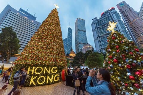 Privat julvandringstur Hongkong och äggvåffelgodis