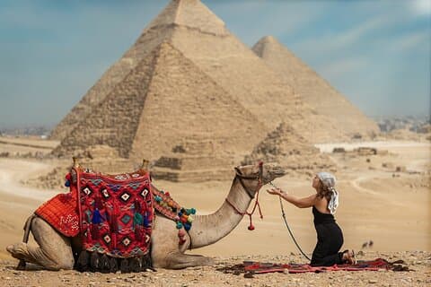 Høyt vurderte Giza pyramider, Sphinx, Camel ride, lunch & inside pyramids