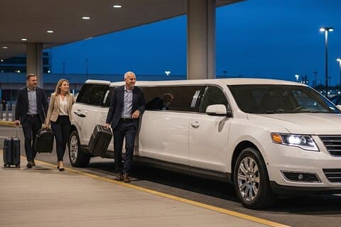 Flughafen Luxus Anreise mit SUV, Limousine, Minibus oder Limousine