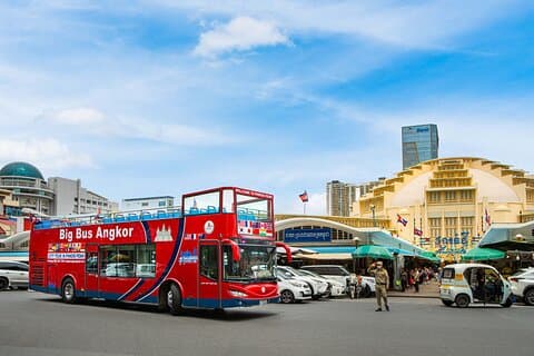 Phnom Penh: Hop On Hop Off Big Bus Angkor Cruzeiro Opcional do Mekong
