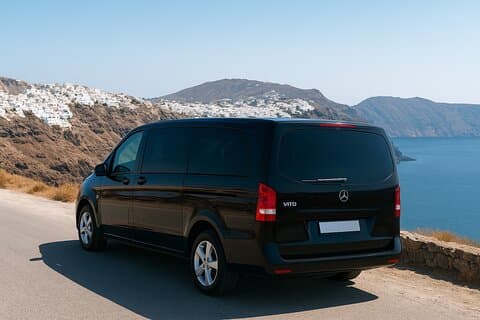 Santorini Private Transfers : From or to Airport/Port or Hotel