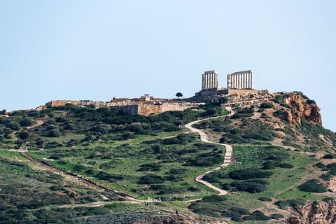 Visite du Cap Sounio d'Athènes et du Temple de Poséidon au coucher du soleil