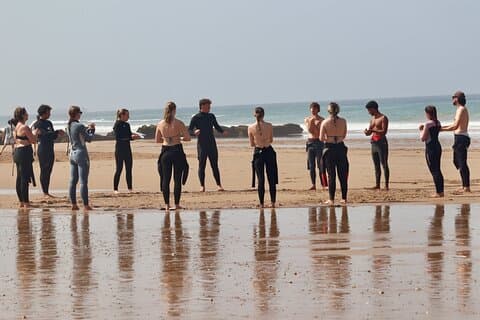 Half day surf experience with lunch and transfer in Taghazout