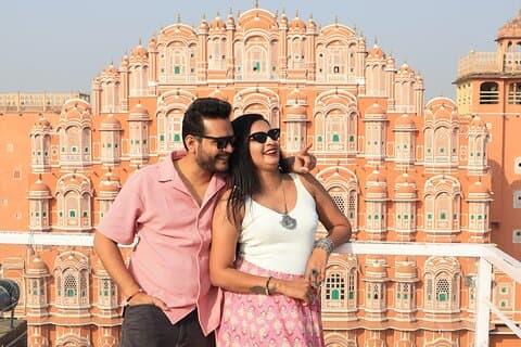 Par Fotografering i Jaipur Ikoniske steder