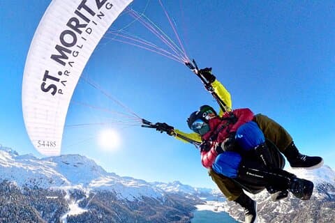 St. Moritz Paragliding Flight Experience