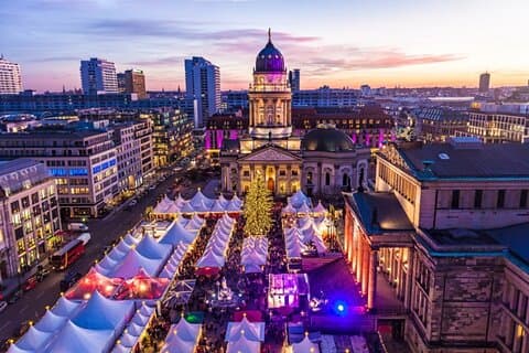 Visita guiada a pé dos Mercados de Natal de Berlim com um APP