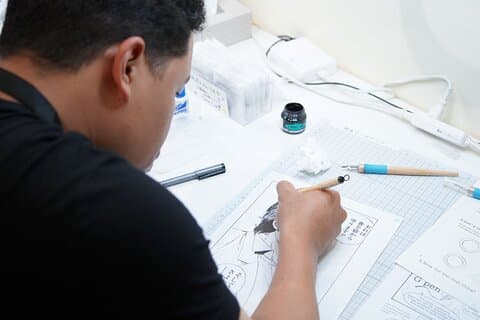 Kumamoto: Manga Inking Workshop with Framed Artwork Souvenir