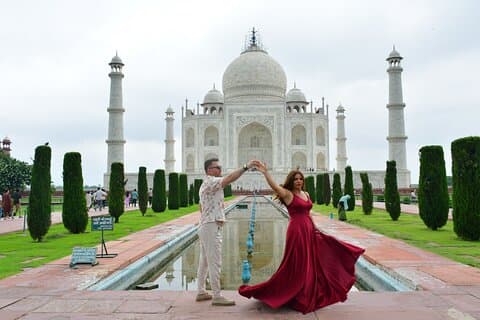 Private Taj Mahal og Agra Fort Tour fra Delhi med Gatimaan Express