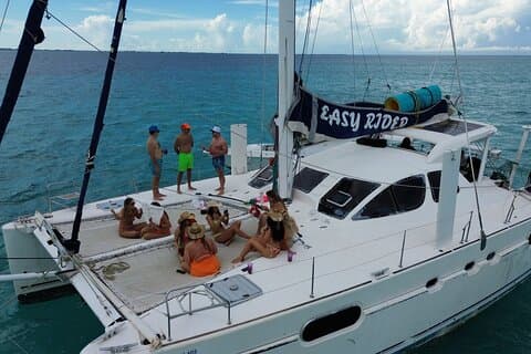 Catamaron Sunset Tour on Isla Mujeres with Snorkeling