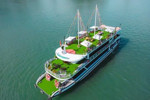 Halong Bay Apollo 5 * Cruise met jacuzzi dagtocht en buffet Lunc