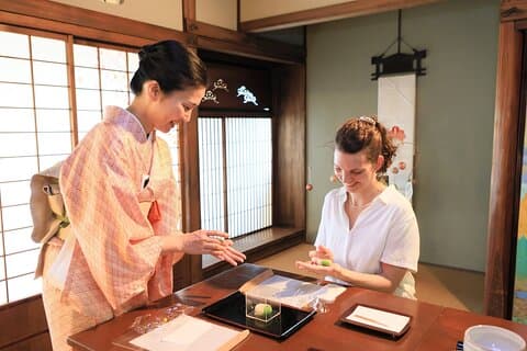 Osaka Wagashi Making og Matcha med historisk tempel vandretur