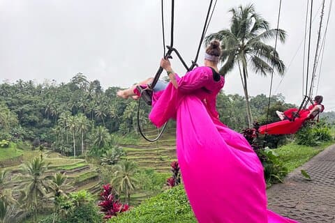 Bali Tour : Affenwald, Wasserfall, Tempel und Reisterrasse