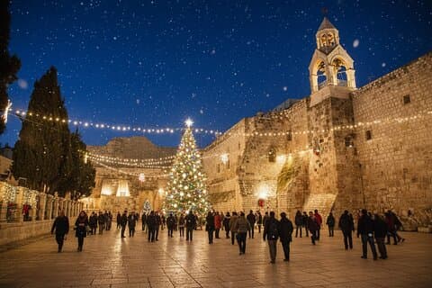 Visita à noite de Natal em Jerusalém e Belém Jantar de Tel Aviv
