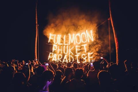 Paradise Beach Full Moon Festival Party Top Nightlife in Phuket