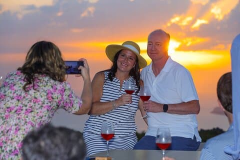 Santorini Premium Wine Tour Taste Dine and Sunset Magic