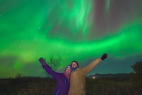 Sydkusten, Glaciärvandring och norrsken från Reykjavik