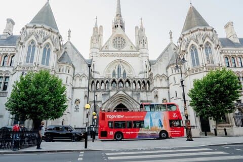 3-timers London Landmarks Hop On Hop Off bustur
