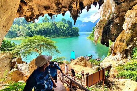 Krabi : Lago Cheow Lan, Escursione nella giungla, Grotta dei Diamanti, Tutto incluso