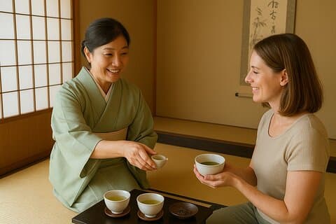 Experiência de sushi Japonês e cerimônia de chá em Tóquio