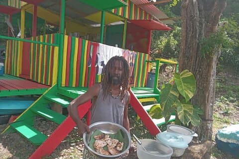 Tour a piedi e trekking della baia di St. Lucia Marigot e sosta sulla spiaggia