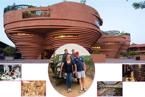 Halve dag Hanoi Jeep Tour Ontdek Bat Trang Pottery Village