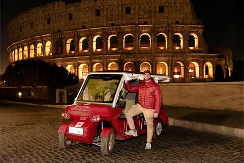 Roma på kvelden : Golf handlekurv tur