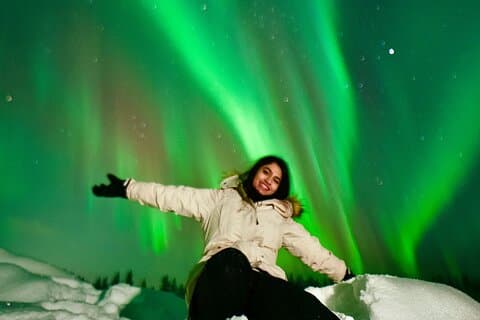 Garanteret nordlys tur i Rovaniemi